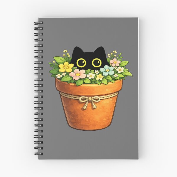 Item preview, Cute Black Cat Flower Pot — Bloom Together designed and sold by Dream Machine.