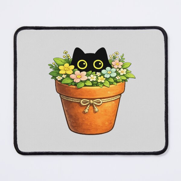 Item preview, Cute Black Cat Flower Pot — Bloom Together designed and sold by Dream Machine.