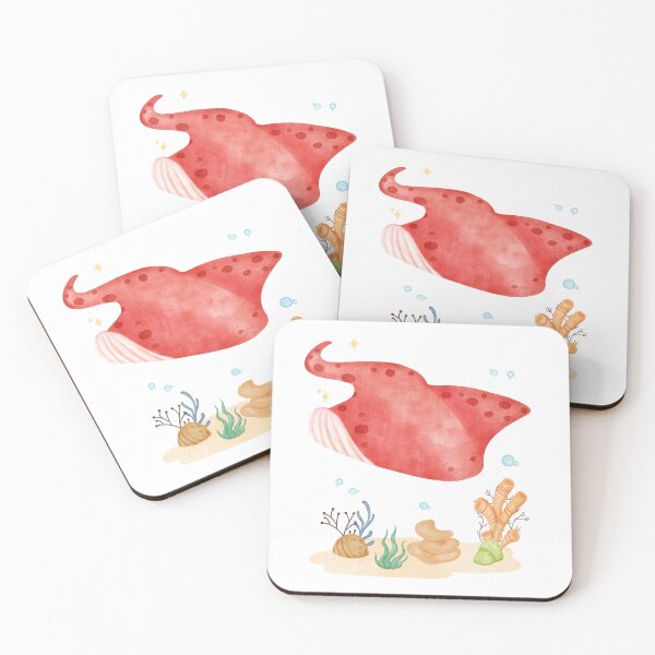 Item preview, Cute Stingray Nursery Watercolor | Ocean Animal Illustration for Kids Room Decor designed and sold by Andreia Magic Kids.
