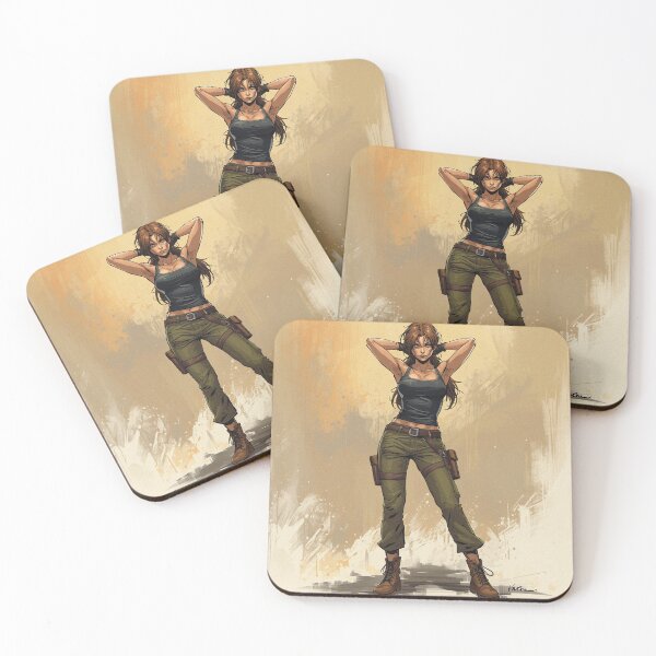 Item preview, Adventure girl illustration art designed and sold by Vintage Designs +.