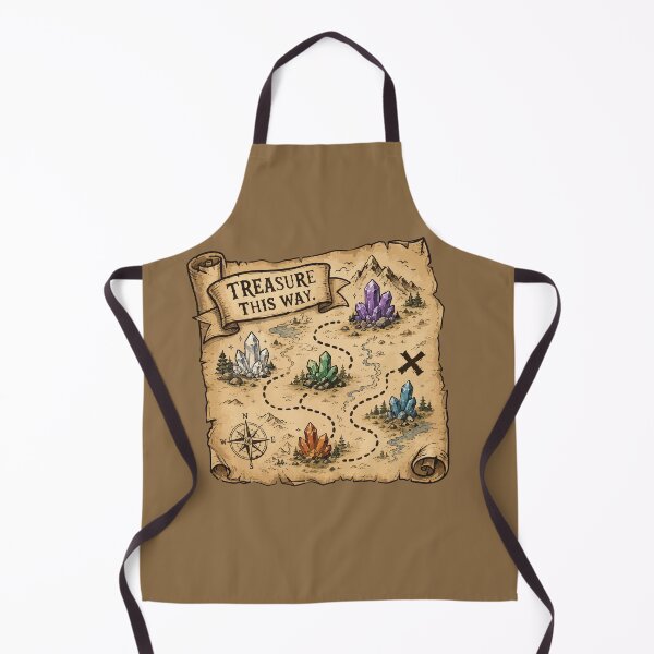 Item preview, Treasure This Way Rockhound Map Sticker Crystal Hunting Geology Adventure Gift designed and sold by SimplePoDesign.