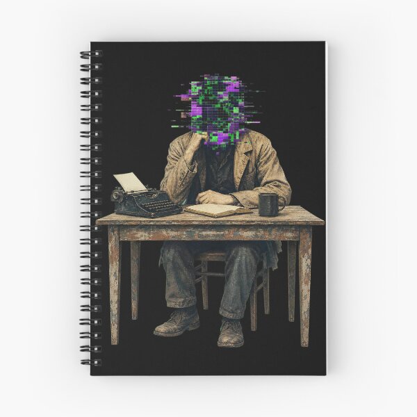 Item preview, Adversarial Surreal Adversarial Glitch Art - The Digital Writer designed and sold by Uglyandcute.