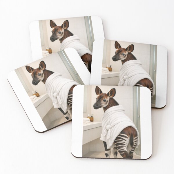 Item preview, Cozy Bathrobe Okapi designed and sold by Sillytoe.