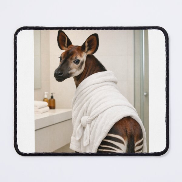 Item preview, Cozy Bathrobe Okapi designed and sold by Sillytoe.