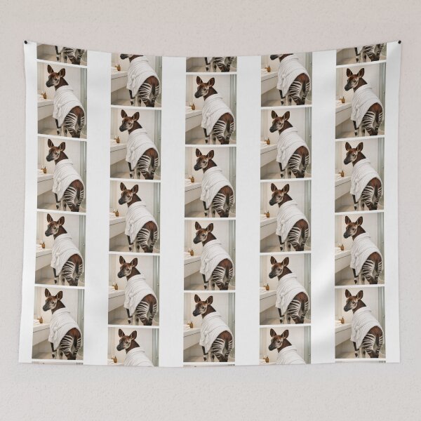 Item preview, Cozy Bathrobe Okapi designed and sold by Sillytoe.