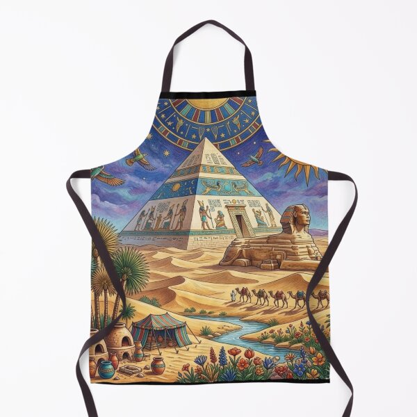Item preview, Great Pyramid and Sphinx of Giza | Ancient Egypt Landscape Art Design designed and sold by Queen Cleopatra.