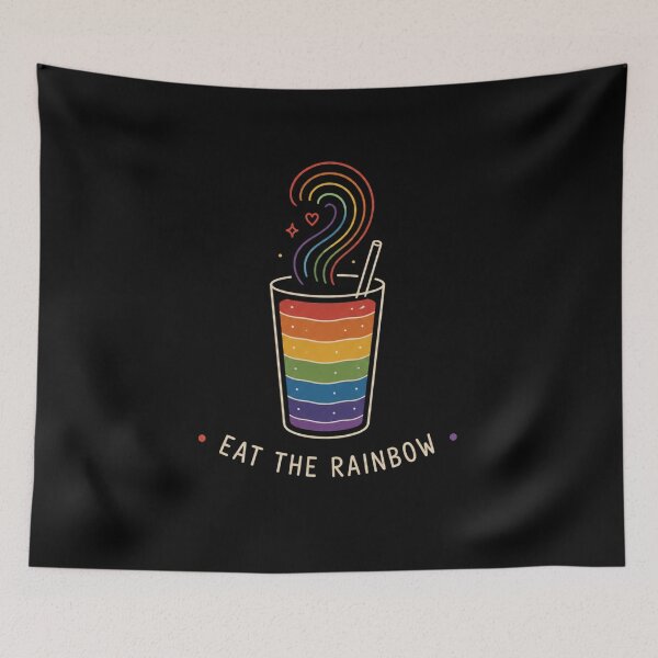 Item preview, Eat The Rainbow Colorful Retro Rainbow Design designed and sold by AMICO77.