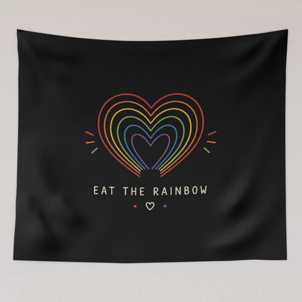 Item preview, Eat The Rainbow Colorful Retro Rainbow Design designed and sold by AMICO77.