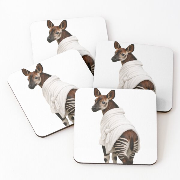 Item preview, Relaxing Bathrobe Okapi designed and sold by Sillytoe.