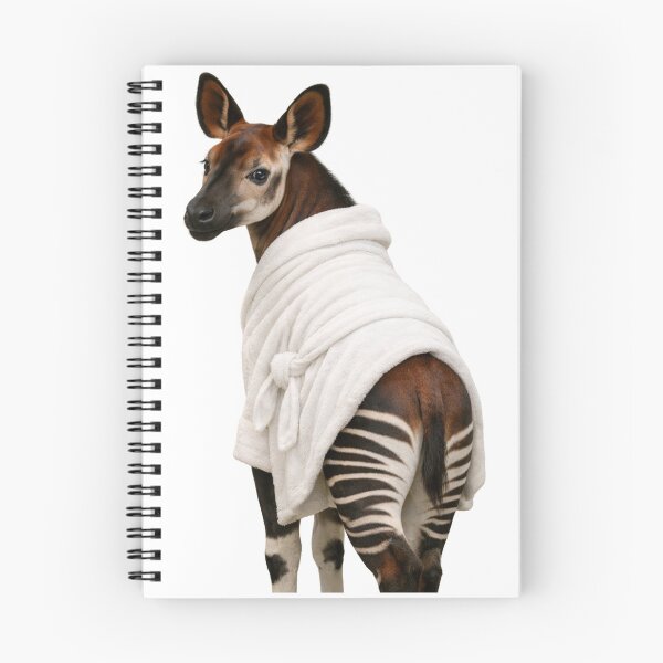 Item preview, Relaxing Bathrobe Okapi designed and sold by Sillytoe.