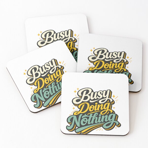 Item preview, Busy Doing Nothing Funny Retro Typography designed and sold by smsm4.