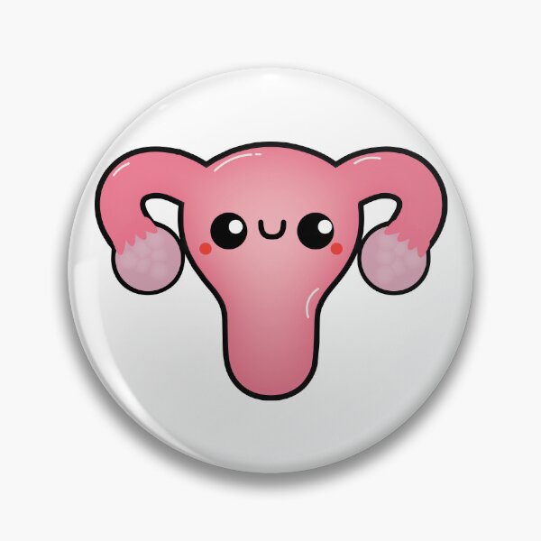 Item preview, Happy Uterus | Cute Smiling Uterus Cartoon | Feminist Anatomy Illustration designed and sold by ScienceAdjacent.
