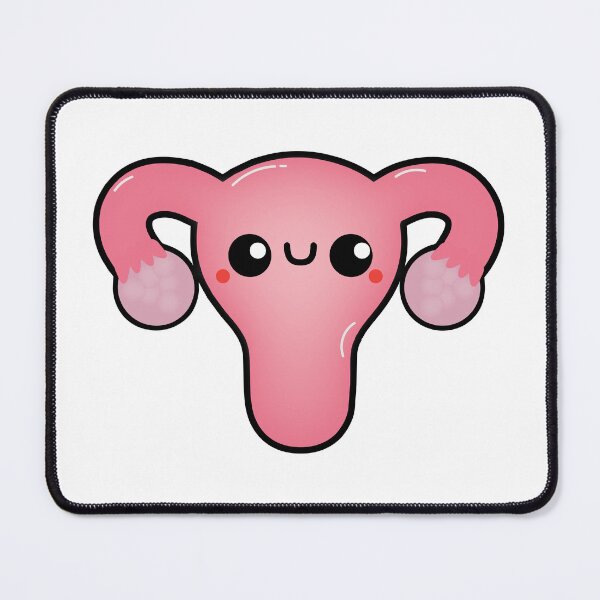 Item preview, Happy Uterus | Cute Smiling Uterus Cartoon | Feminist Anatomy Illustration designed and sold by ScienceAdjacent.