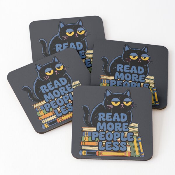 Item preview, Read More People Less Sarcastic Cat Pop Art designed and sold by littme.