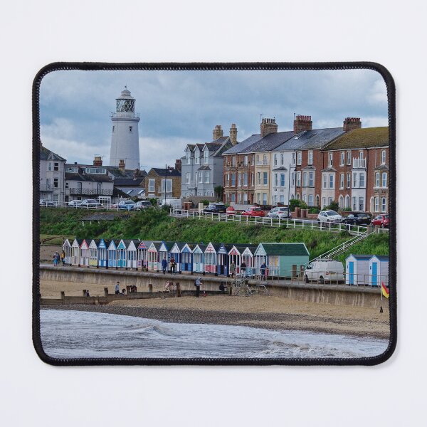 Item preview, Southwold seafront beachhuts and lighthouse designed and sold by stevepaint.