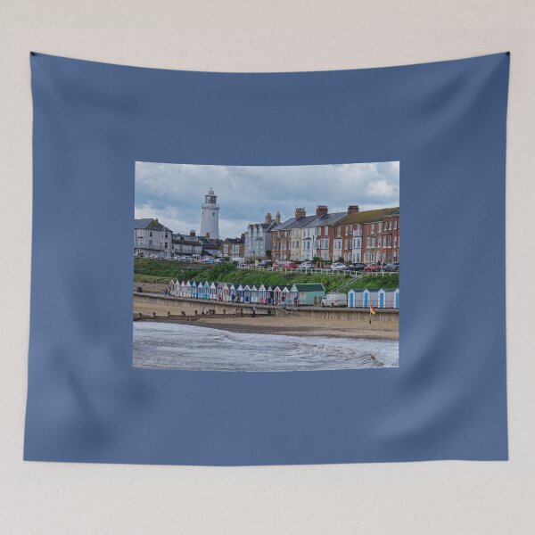 Item preview, Southwold seafront beachhuts and lighthouse designed and sold by stevepaint.
