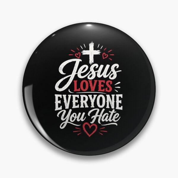 Item preview, Jesus Loves Everyone You Hate Christian Vintage T-Shirt designed and sold by AMICO77.