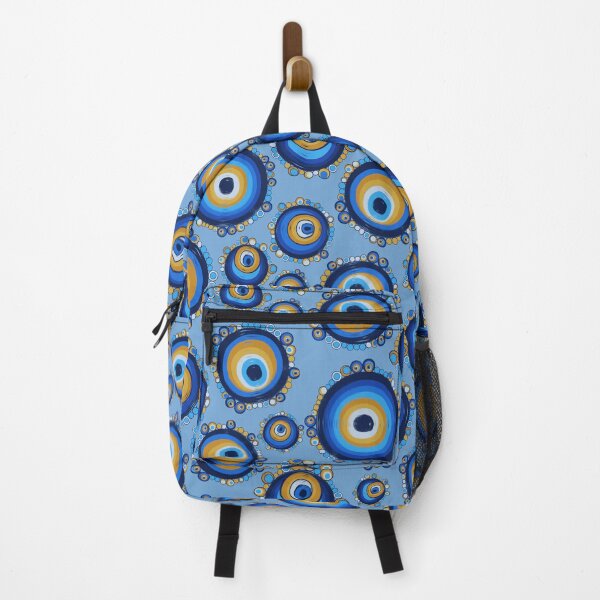 Item preview, Mati Evil Eye Light Blues and Oranges designed and sold by Yiorgos Designs.