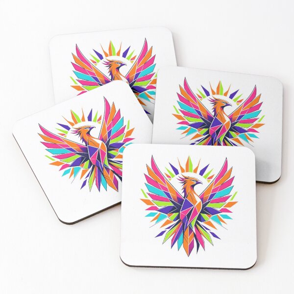 Item preview, Geometric Pop Art Phoenix Rising designed and sold by ElvisVintagePosters.