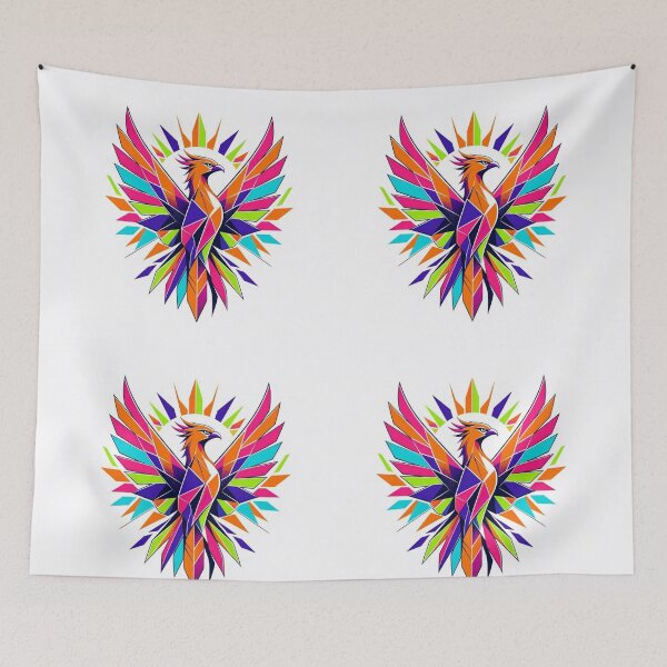 Item preview, Geometric Pop Art Phoenix Rising designed and sold by ElvisVintagePosters.
