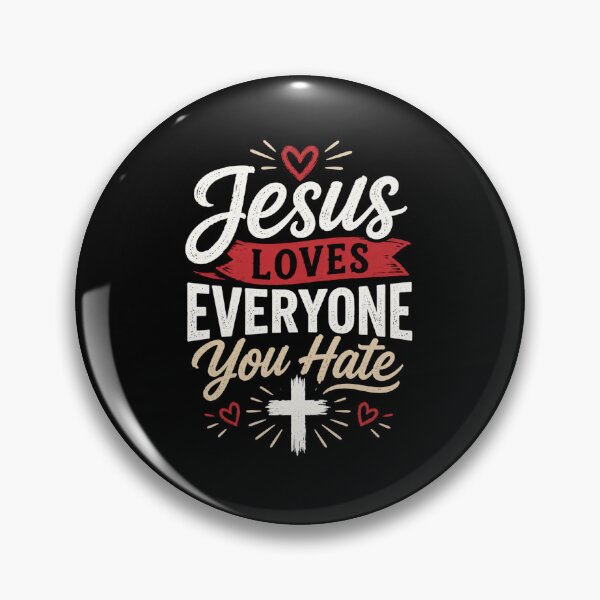 Item preview, Jesus Loves Everyone You Hate Christian Vintage T-Shirt designed and sold by AMICO77.