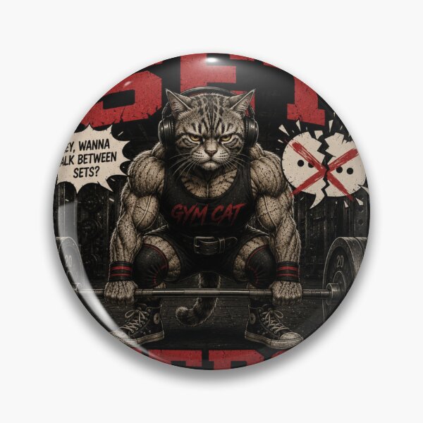 Item preview, One More Set Zero Conversations Funny Gym Cat Vintage Fitness Gift designed and sold by Digistore1221.