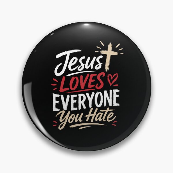 Item preview, Jesus Loves Everyone You Hate Christian Vintage T-Shirt designed and sold by AMICO77.