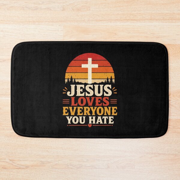 Item preview, Jesus Loves Everyone You Hate Christian Vintage T-Shirt designed and sold by AMICO77.