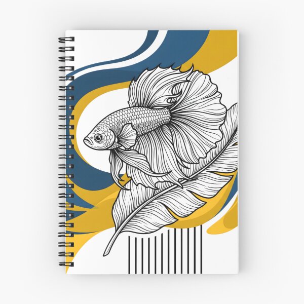Item preview, Vintage Betta Fish Botanical Illustration designed and sold by WillCraftx.