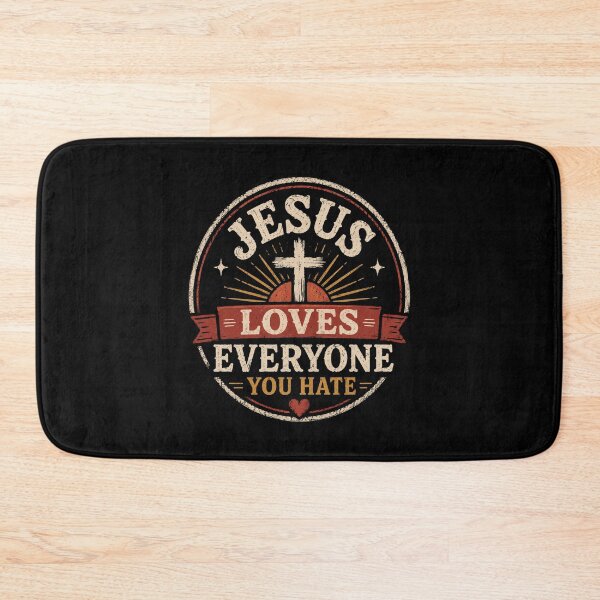 Item preview, Jesus Loves Everyone You Hate Christian Vintage T-Shirt designed and sold by AMICO77.