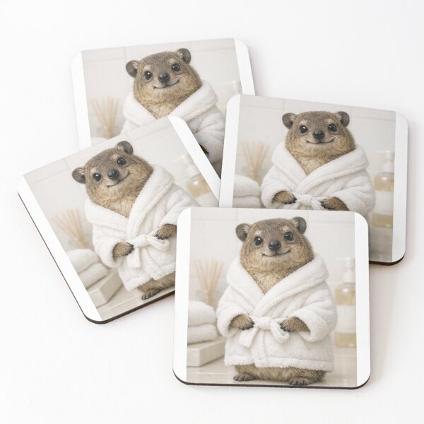 Item preview, Cozy Bathrobe Rock Hyrax designed and sold by Sillytoe.