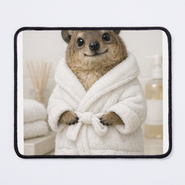 Item preview, Cozy Bathrobe Rock Hyrax designed and sold by Sillytoe.