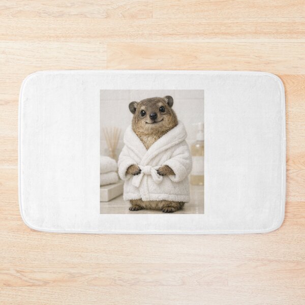 Item preview, Cozy Bathrobe Rock Hyrax designed and sold by Sillytoe.