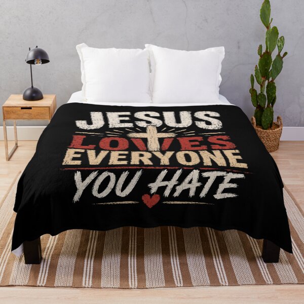 Item preview, Jesus Loves Everyone You Hate Christian Vintage designed and sold by AMICO77.