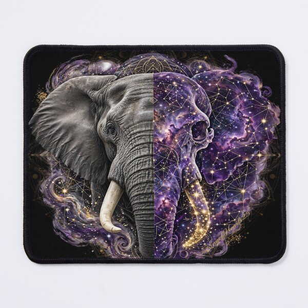 Item preview, Cosmic Elephant | Mandala Galaxy Skull Spirit Animal designed and sold by KingofHearts25.