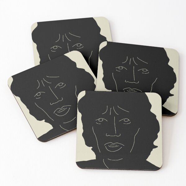 Item preview, Mick Jagger Minimalist Portrait Line Art designed and sold by Martin Geller.