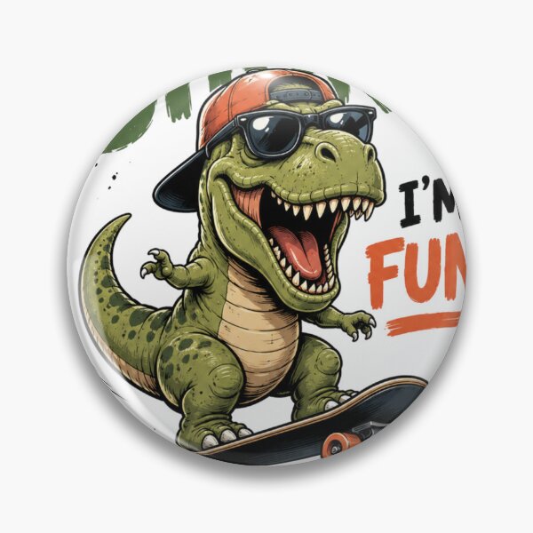 Item preview, Funny Dinosaur Skateboarding T-Shirt | I'm Not Short I'm Fun Size | Cute T-Rex Gift designed and sold by Wear Sculpt.