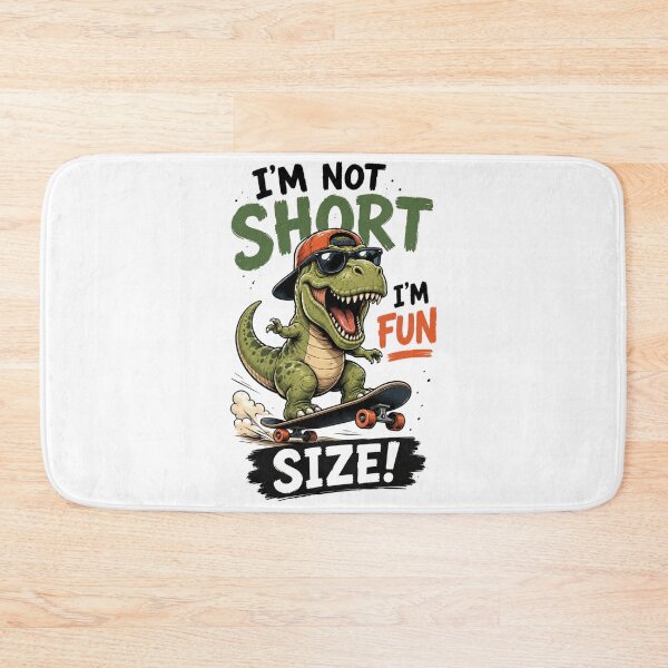 Item preview, Funny Dinosaur Skateboarding T-Shirt | I'm Not Short I'm Fun Size | Cute T-Rex Gift designed and sold by Wear Sculpt.