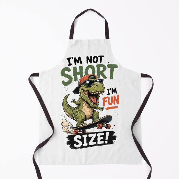 Item preview, Funny Dinosaur Skateboarding T-Shirt | I'm Not Short I'm Fun Size | Cute T-Rex Gift designed and sold by Wear Sculpt.