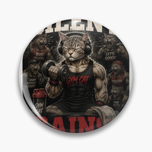 Item preview, Silent Gains Funny Gym Cat Vintage Coffee Fitness Gift designed and sold by Digistore1221.