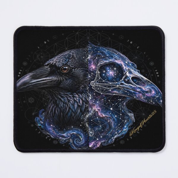 Item preview, Cosmic Raven | Gothic Nebula Skull designed and sold by KingofHearts25.
