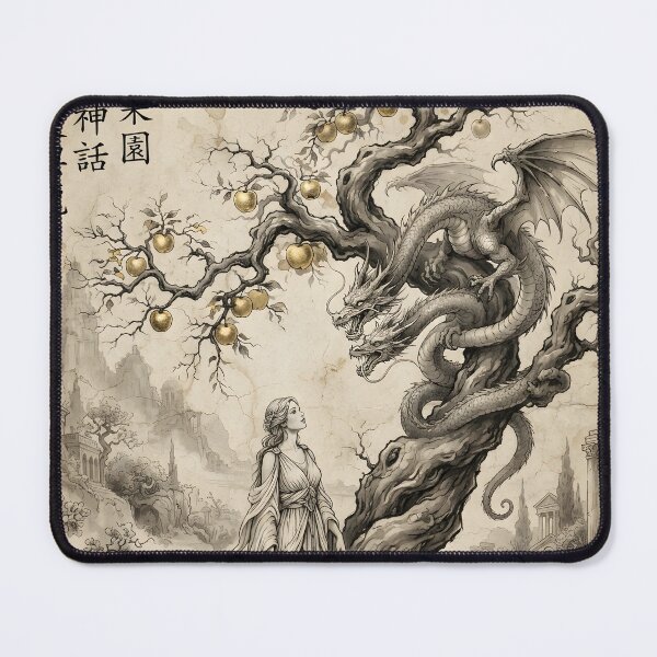 Item preview, The Garden of the Hesperides Sumi-e Ink Wash designed and sold by DuckOddity.