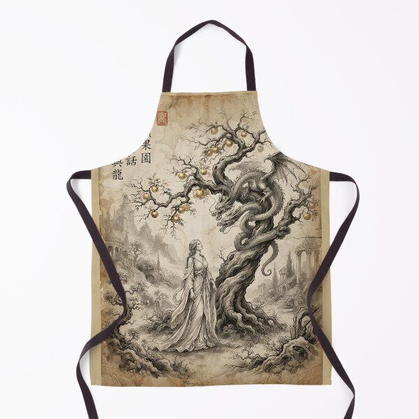 Item preview, The Garden of the Hesperides Sumi-e Ink Wash designed and sold by DuckOddity.