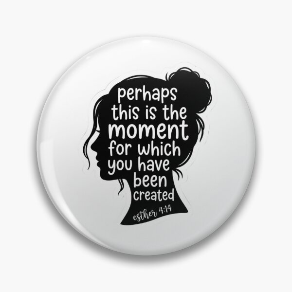Item preview, Esther 4 14 Perhaps This Is The Moment Bible Verse Silhouette designed and sold by raedattia.