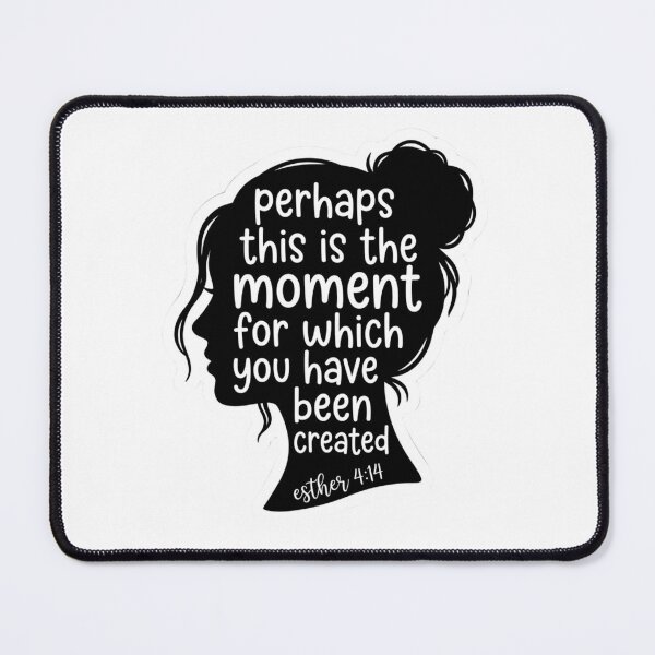 Item preview, Esther 4 14 Perhaps This Is The Moment Bible Verse Silhouette designed and sold by raedattia.