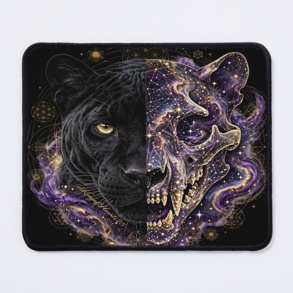 Item preview,  Cosmic Panther | Dark Luxury Galaxy Skull designed and sold by KingofHearts25.