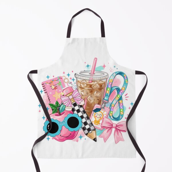 Item preview, Images of adorable school supplies: iced coffee, sunglasses, apple, and planner designed and sold by VibranPalette.