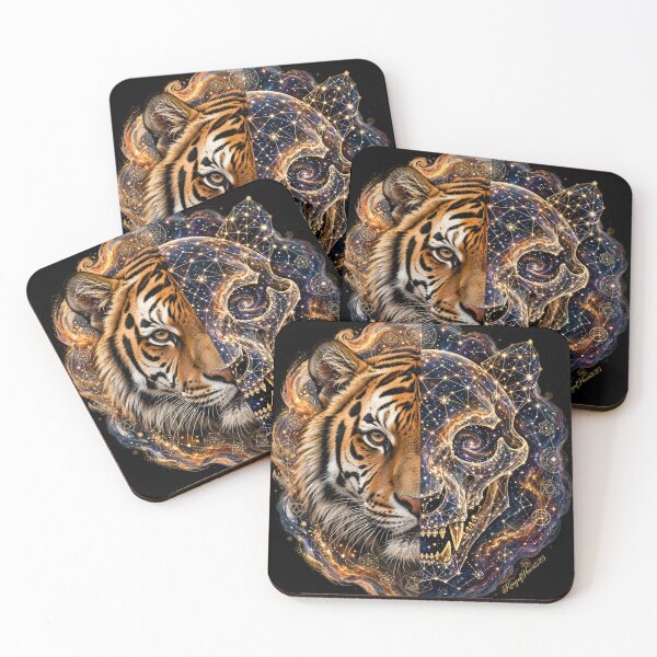 Item preview, Tigre Cosmica | Nebula Skull Stripes designed and sold by KingofHearts25.