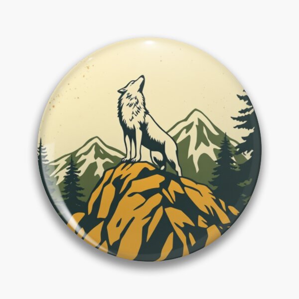 Item preview, Vintage National Park Wolf Retro Sunset Wildlife designed and sold by oleend.