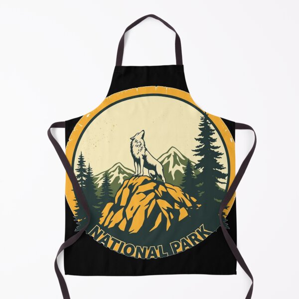 Artikelvorschau, Vintage Nationalpark Wolf Retro Sonnenuntergang Wildtiere entworfen und verkauft von oleend.